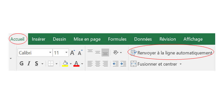 Excel Renvoyer Du Texte A La Ligne Dans Une Cellule